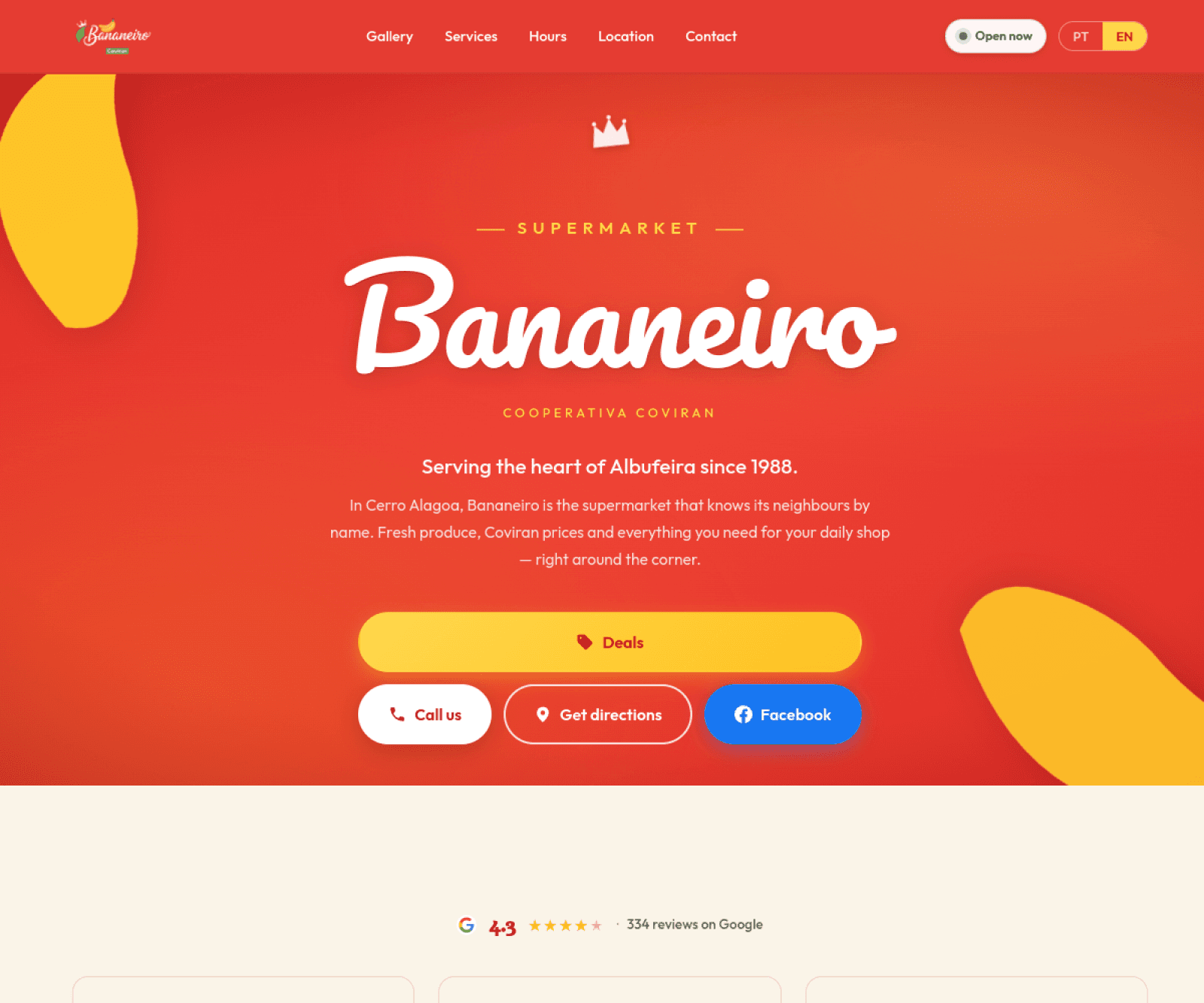 Bananeiro — site preview